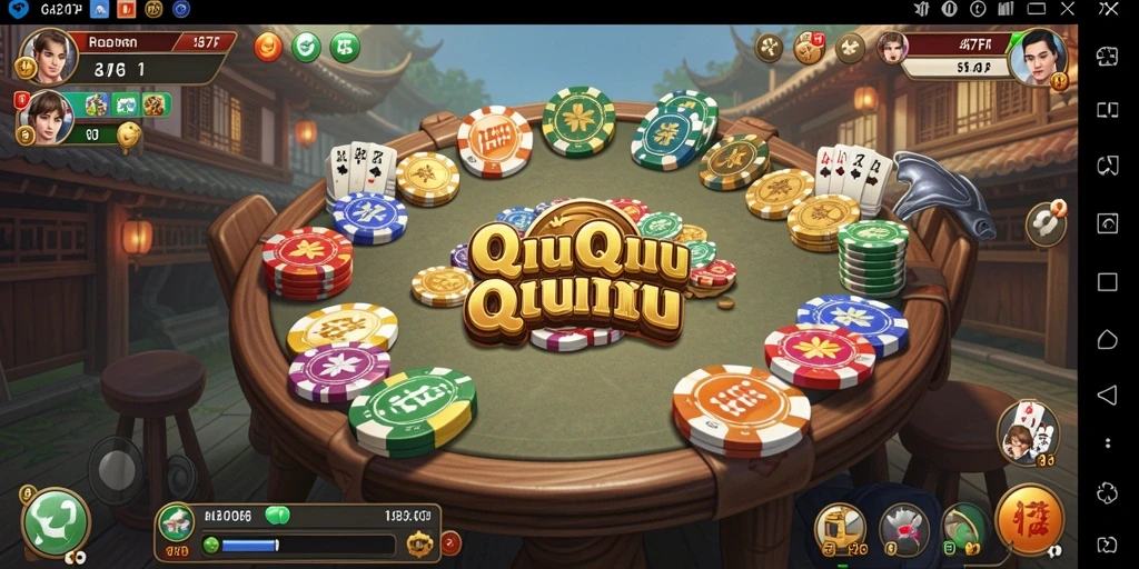 Screenshot gameplay menampilkan keseruan bermain 47F QiuQiu.