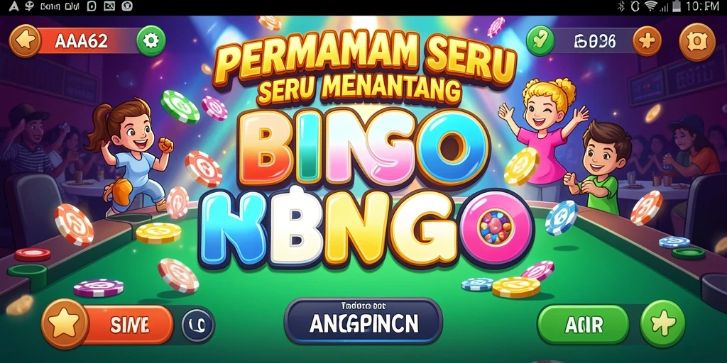Tampilan gameplay seru dari game Bingo AA62.