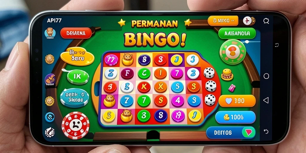Tampilan gameplay API77 yang menampilkan suasana Bingo yang penuh semangat.