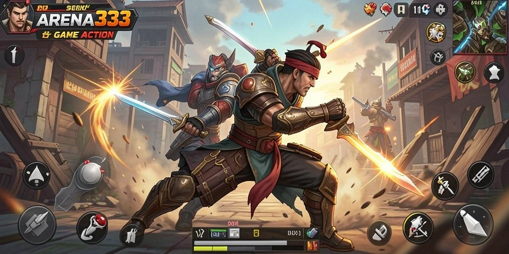 Gameplay menarik dengan pertempuran seru di ARENA333.