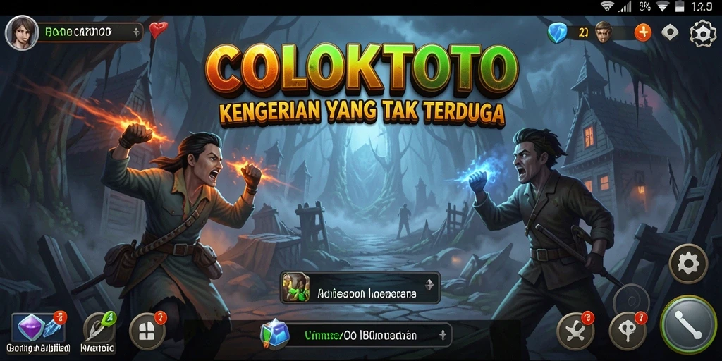 Gambaran gameplay menegangkan di COLOKTOTO.