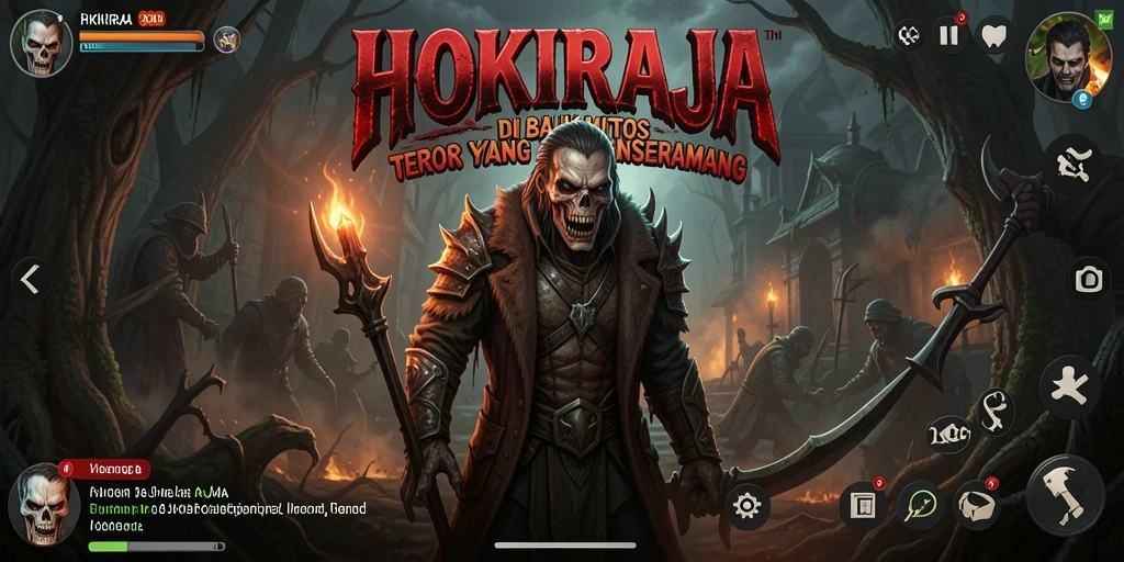 Tampilan gameplay HOKIRAJA yang mencekam dan penuh ketegangan.