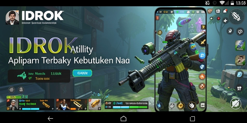 Screenshot utama IDROK yang menunjukkan antarmuka pengguna yang menarik.