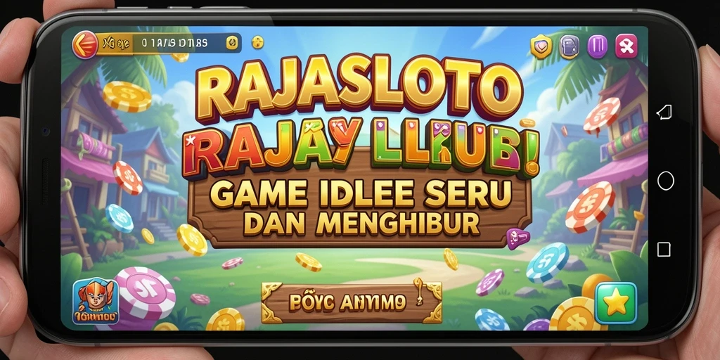 Tampilan gameplay seru RAJASLOTO dengan mekanika Idle yang menarik.
