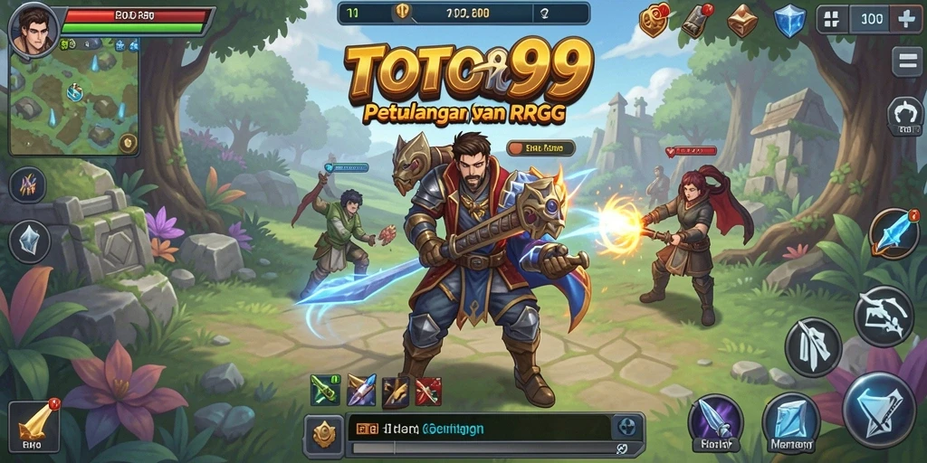 Tampilan gameplay seru TOTO99 dengan karakter dan aksi menawan.